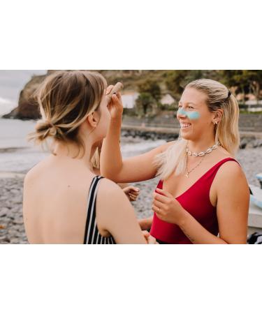 Aloha Sun Stick SPF 50+ (2-pack teal + pink) Sunscreen Stick Sun Block Stick for Face Sunscreen SPF 50 for Surfing Great Sun Cream for Kids & Outdoor Sports Sunscreen Plastic Free Packaging 20g - Buy Online on GoSupps.com