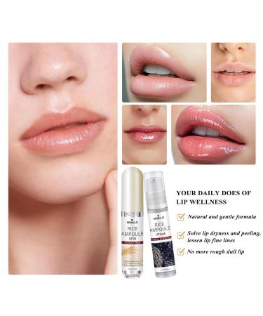 Black and White Rice Ampoule Lip Scrub and Oil Set Rice Ampoule Duo Lip Exfoliator Solution Hydrating Lip Oil for Softer & Smoother lips - Buy Online on GoSupps.com