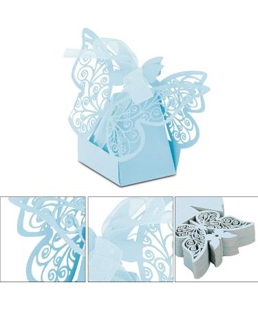  Respicefinem RepiceFinem 100pcs Wedding Favorite Sugar Chocolate Boxes ideal for creating surprises on special occasions like birthdays and anniversaries (Blue) - Buy Online on GoSupps.com