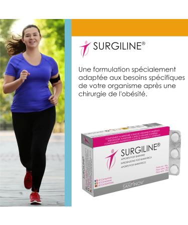 SANTINOV - SURGILINE - Post Bariatric Tablets - Sleeve Gastrectomy Bypass Gastric Ring - 2 Supplements in One: Vitamins and Minerals + Magnesium - Buy Online on GoSupps.com