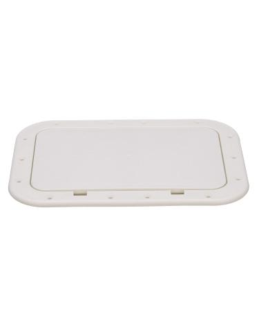 Seachoice White Pry-Out Hatch, 7 In. X 11 In. Inner Dimensions, Acetone Proof Polypropylene