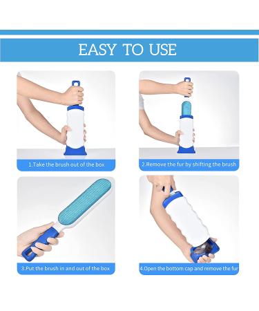 Pet Hair Remover Brush Bundle - Deshedding Brush, Undercoat Rake, Slicker Brush, Stainless Steel Comb - Dog and Cat Grooming Tool Set for Long, Medium, Short Hair - Blue - Buy Online on GoSupps.com