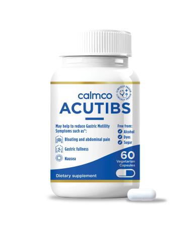 Acutibs Vegan Capsules - Natural Digestive Aid with Artichoke & Ginger Extracts for Gastric Discomfort Relief Nausea Bloating & Abdominal Pain Helps ease IBS and Reduce Gut Inflammation 60 Count