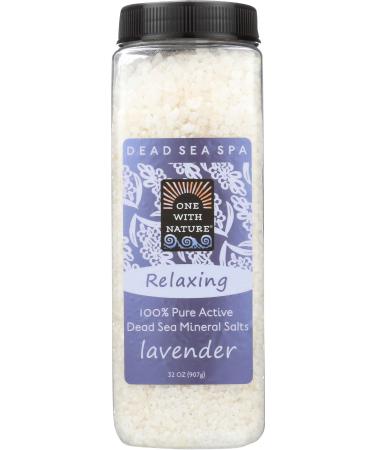One with Nature Dead Sea Mineral Salts Relaxing Lavender 2 lbs (907 g)