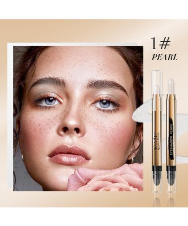 Wismee Pearl White Cream Eyeshadow Stick - Waterproof Eye Shadow Pen for Brightening and Highlighting - Buy Online on GoSupps.com