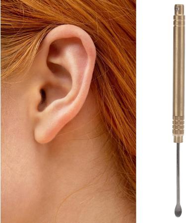 Portable Brass Ear Pick - Effective Ear Wax Cleaner & Curette Tool for Safe Ear Cleaning - Buy Online on GoSupps.com