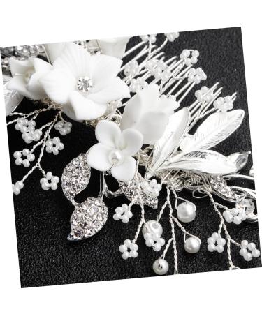 DOITOOL Tiara Women Hairpin Women Hair Comb Women Insert Comb Hair Comb Headpiece Floral Headdress Manual Bride Headgear - Buy Online on GoSupps.com