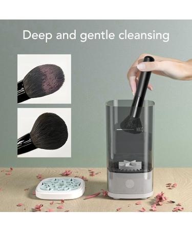 Sonew Electric Makeup Brush Cleaner - Transparent Deep Cleaning Large Capacity & Dual Modes for All Brush Sizes (Black - Buy Online on GoSupps.com