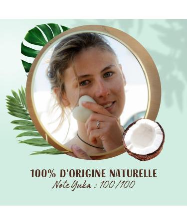 LOVEA - Solid Makeup Remover - Organic Coconut Oil - Cleanser & Removes Makeup from the Face - Suitable for Sensitive Eyes - 100% Natural Origin - Vegan - Certified Organic - Made in France - 50 g - Buy Online on GoSupps.com