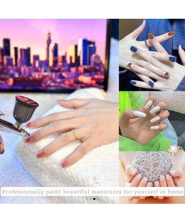 Hoadoek Airbrush Kit Rechargeable Handheld Airbrush Compressor Professional Cordless Auto AirbrushGun for Nail Art Makeup B - Buy Online on GoSupps.com