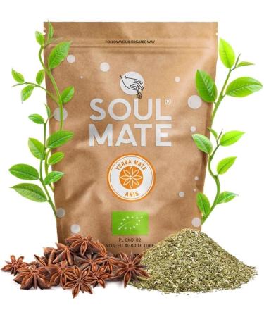 Soul Mate Org nica An s 1 kg (2x500g) - Yerba Mate Bio du Br sil | Anis BIO yerba mate | Beaucoup de caf ine naturelle | Ar me th r  - Buy Online on GoSupps.com