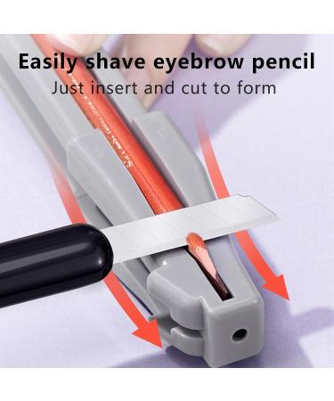 Eye Makeup Pencil Sharpener - Eyebrow Shaping Tool - Portable Eyebrow Pencil Shaper for Women Girls Makeup - Buy Online on GoSupps.com