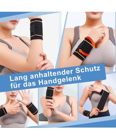 Borisca 2 Wrist Bandages - Breathable Adjustable Support for Tendon Inflammation | Elastic Velcro Wrist Wrap for Sports & Fitness - Buy Online on GoSupps.com