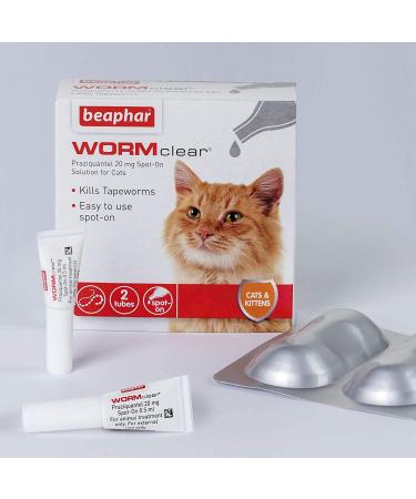 Beaphar 2 X Wormclear Spot-On Solution for Cats 21 g - Buy Online on GoSupps.com