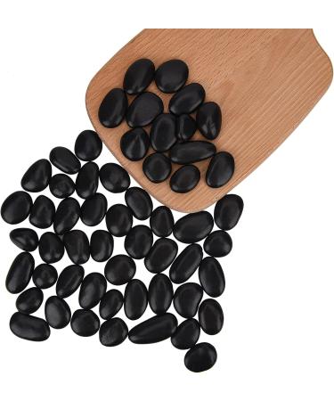 Hisredsun 3.96 lb Black Polished Stones Natural River Pebbles Gravel for Aquarium Flowerpot Landscaping Vase Fillers and Garden Decoration 1.8 Kilograms Black - Buy Online on GoSupps.com