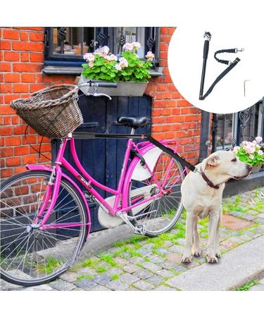 Hands Free Dog Bike Leash Elastic Nylon Retractable Dog Bicycle Exerciser Leash Easy Installation and Removal Dog Bicycle Exerciser Leash for Exercising Training Jogging Cycling Safe with Pet(Black) - Buy Online on GoSupps.com