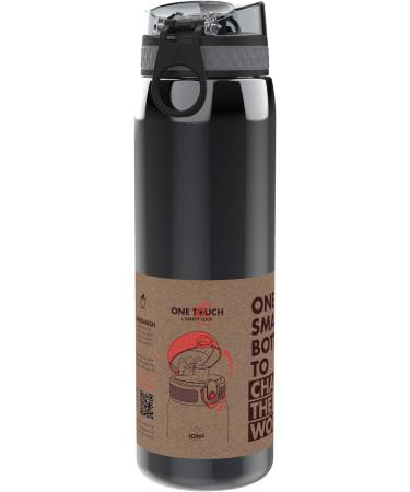 Ion8 1L Stainless Steel Drinking Bottle - Leak-Proof One-Hand Opening Dishwasher-Safe Durable & Scratch-Resistant - 1200ml Gray - Buy Online on GoSupps.com