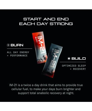 IM-21 Mike Tyson's Workout Recovery Drink Mix - AM Formula with Caffeine, PM Formula with Melatonin - 60 Drink Packets - Gluten Free, Non-GMO - Made in USA - Buy Online on GoSupps.com