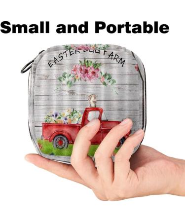 Shop Women's Binding-Up Bags - Red Truck Easter Theme with Zip Pockets for Menstrual Storage - Buy Online on GoSupps.com