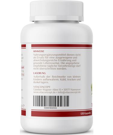 Vitaconcept I Tribulus Terrestris 1000mg - High Dose Capsules for Men & Women | 120 Capsules | Original Earthburzeldorn | Laboratory Tested | Made in Germany | International Shipping - Buy Online on GoSupps.com