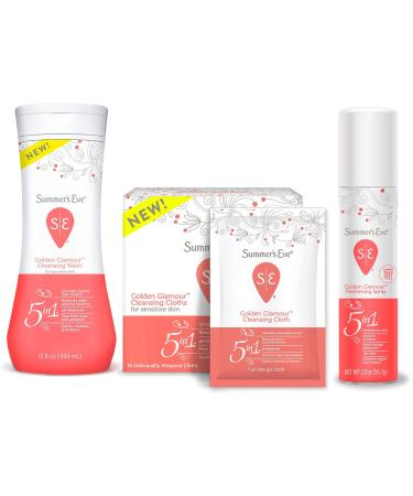 Summer's Eve 5 In 1 Golden Glamour Cleansing Wash 15 fl oz (444 ml)