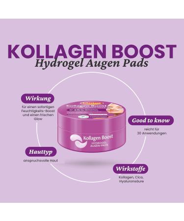 Schaebens Collag ne Boost Hydrogel Lot de 60 patchs pour les yeux pour 30 applications pour une hydratation instantan e et un clat frais avec collag ne cica et acide hyaluronique - Buy Online on GoSupps.com