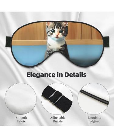 Soft Adjustable Bedroom Kitten Eye Mask | Comfortable Sleep Mask for Men & Women - International Shipping - Buy Online on GoSupps.com