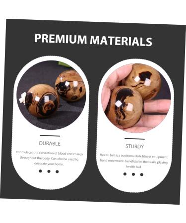Buy Garneck 2 Stk Murmel Fitness & Meditation Balls - Hand Exercise & Relaxation Massage Balls for Jade Older Adults - International Shipping Available - Buy Online on GoSupps.com