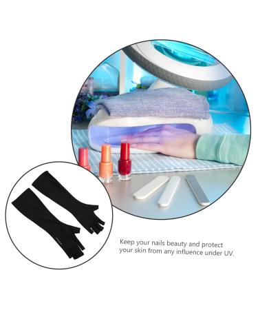 minkissy 1 Pair Nail Gloves Gel Nail Led Lamp Fingerless Gloves Gel Manicure Gloves Uv Shield Gloves Gloves Nail Art Tools Gloves Sun Protection Sleeve Mj03 Polyester 25X9X0.4CM - Buy Online on GoSupps.com