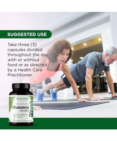 Emerald Laboratories Cholesterol Health - 90 Vegetarian Capsules for Heart Wellness - Buy Online on GoSupps.com