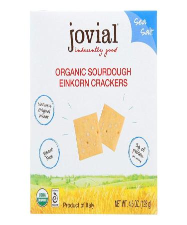 JOVIAL Organic Sea Salt Sourdough Einkorn Crackers - 4.5 OZ - Buy Online - Buy Online on GoSupps.com