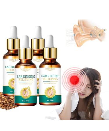 AKAZI TinniClear Ear Drops Tinnitus Relief for Ringing Ears Tinnitus Relief Drops (4 Pcs)