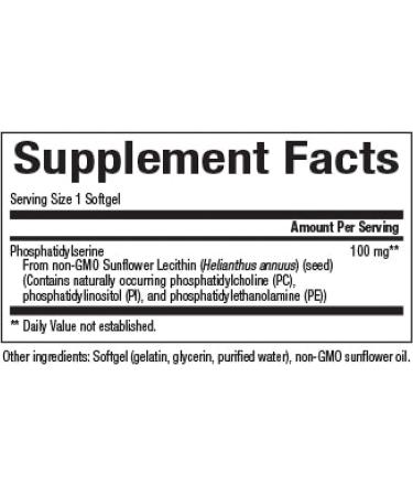 Natural Factors Phosphatidylserine 120 Softgels - Memory & Brain Function Support | Soy and Gluten Free | 120 Count Pack - Buy Online on GoSupps.com