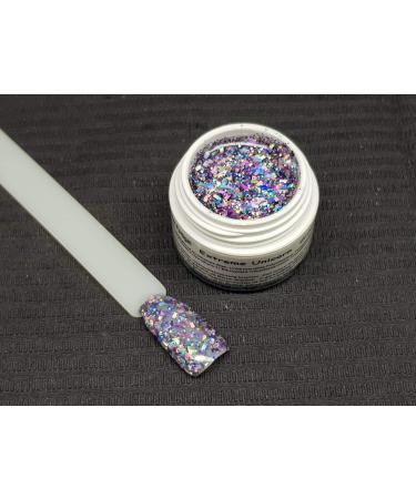 5ml UV Exclusive Big Glitter Gel Extreme Unicorn - Long-lasting Eco-friendly Nail Art Gel for Vibrant Designs | International Shipping - Buy Online on GoSupps.com