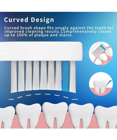 6-Pack Toothbrush Replacement Heads for Waterpik Sonic Fusion SF01 SF02/Sonic Fusion 2.0 SF03 SF04 - Durable & Compatible with Covers - White - Buy Online on GoSupps.com