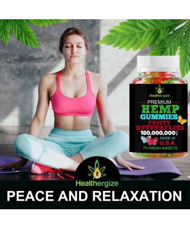 2PACK Hemp Gummies Premium Butterflies-for Sleep, Calm and Relax-Natural Hemp Party Gummy Edibles-Made in USA - Buy Online on GoSupps.com