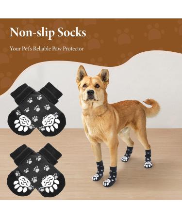 Xinzistar Dog Socks 2 Pairs | Anti-Slip Paw Protectors for Dogs | Adjustable Straps & Grips | Indoor Outdoor Wear | Small Medium Large Dogs - Buy Online on GoSupps.com