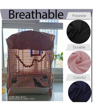 Bonaweite Blackout Birdcage Cover for Parrot Cage - Windproof & Light-Proof Pet Sleep Shade, Grey - Buy Online on GoSupps.com