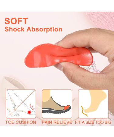 Adjustable Toe Filler Inserts for Loose Shoes - Wllhyf 2 Pairs Orange Shoe Pads for Men & Women - Buy Online on GoSupps.com