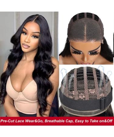UNICE Body Wave Pre Cut Glueless Lace Front Wig 16 HD Human Hair 150% Density - Breathable Cap Beginner Friendly - Buy Online on GoSupps.com