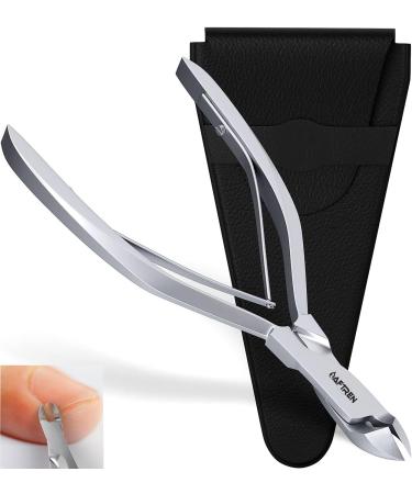 Nail Cuticle Cutter Japanese Steel Cuticle Trimmer Ingrown Toenail Manicure Treatment Tool for Men Women Kids Spa 5.5 Inch Silver