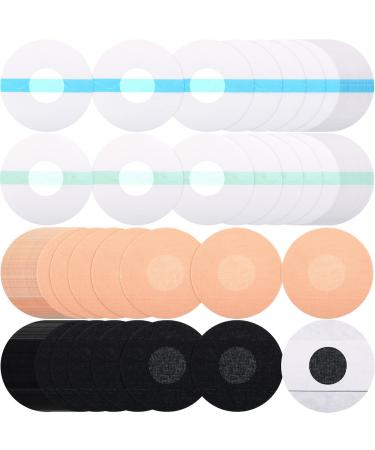 200 Pcs Freestyle Adhesive Patches Sensor Covers 4 Colors CGM Sensor Patches Glucose Monitor Patch Without Glue for Libre Enlite Guardian Waterproof Breathable for 10-14 Days Adhesive Covers