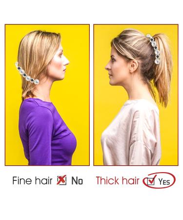 Sibba 3 PCS Pearl Hair Clips - Stylish Hair Barrettes and Jaw Clips for Women - Perfect Birthday Gift - Hair Accessories for Thick and Fine Hair - Buy Online on GoSupps.com