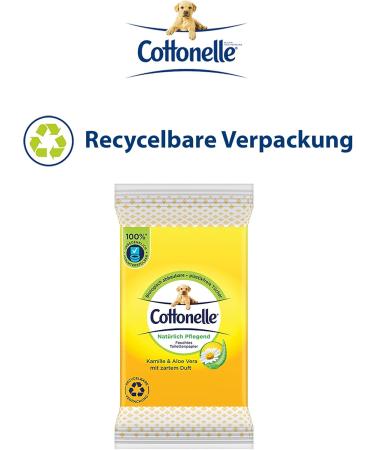 Cottonelle Moist Toilet Paper - Nourishing Chamomile & Aloe Vera Biodegradable On-the-Go 20x12 Towels Pack - Buy Online on GoSupps.com