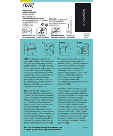 TePe Oral Health Care Interdental Brush Mixed Pack - 8 Pieces - Orange, Pink, Red - 8 Count - Buy Online on GoSupps.com