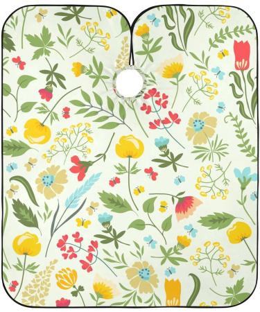 Waterproof Barber Cape - Summer Flower & Cheetah Pattern Unisex Hair Cutting Bib for Men | International Shipping - Buy Online on GoSupps.com