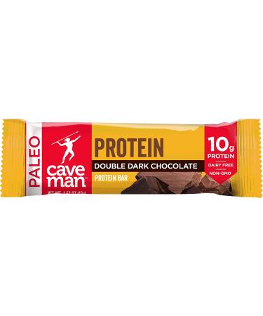 Caveman Foods Double Dark Chocolate Protein Bars - 12 Pack (1.52 oz Each) - Buy Online on GoSupps.com