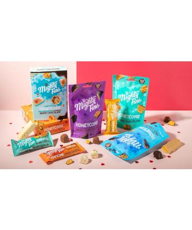 Mighty Fine White Honeycomb Bars 15 x 30g (15 x 30g Blonde Chocolate) Blonde Chocolate 15 x 30g - Buy Online on GoSupps.com