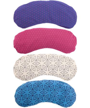 Bodhi Soft Cotton Eye Cushion | Organic Linseed & Lavender | Vegan Eye Mask for Yoga Relaxation & Meditation | Multiple Designs Available - Buy Online on GoSupps.com