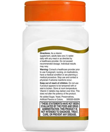 21st Century Vitamin C with Rose Hips 500 mg - 110 Tablets for Immune Support - Buy Online on GoSupps.com